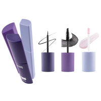 Trio Treat 3-in-1 EYE Beauty Kit with Glossy Liquid Eyeliner, Mascara, Glitter Eyeshadow, Premium Makeup Set