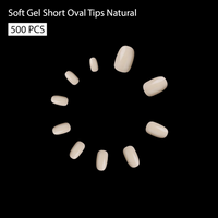 SHILLS Professional Soft Gel Short Oval Tip-PT23-NATURAL