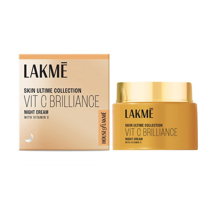 LAKME SKIN ULTIME COLLECTION VIT C BRILLIANCE NIGHT CREAM WITH VITAMIN C 50G