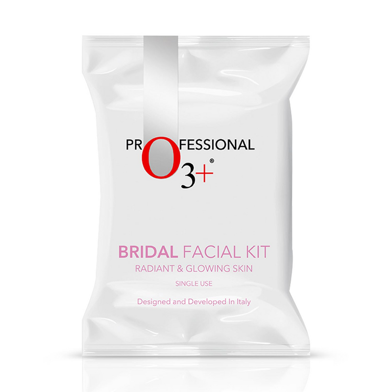 O3+ Bridal Facial Kit for Radiant & Glowing Skin with Hyaluronic Acid, Glycolic Acid and Niacinamide - Ideal for All Skin Types (60g+69ml)
