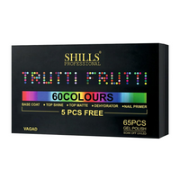 SHILLS PROFESSIONAL TRUTTI FRUTTI GEL POLISH 60 COLOURS ( 5 PCS FREE )-VAGAD