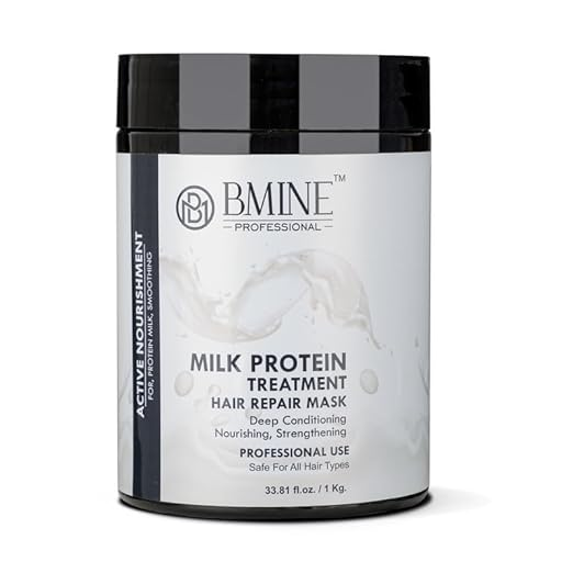 BMINE Milk Protein Treatment Hair Repair Mask For Deep Conditioning | Restores Dry & Damaged Hair | For all hair types | Hair Mask for Men & Women 1000 ML