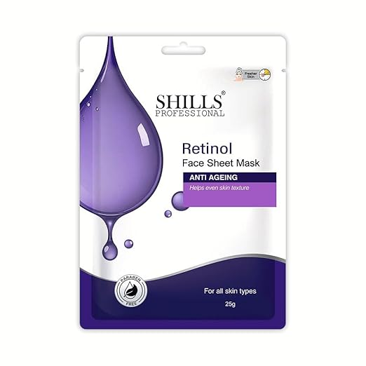 SHILLS PROFESSIONAL RETINOL FACE SHEET MASK ANTI AGEING