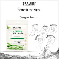 DR.RASHEL ALOE VERA SHEET MASK MOISTURIZE SOOTHE SKIN & BALANCE SKIN OIL SERUM MASK