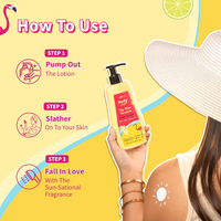 Plum BodyLovin' Lily Miss Sunshine SPF 35 PA+++ Sunscreen Body Lotion For Summers | No White Cast | Broad Spectrum UVA & UVB Protection | Aloe Juice Cools Skin by 1°| Hydrates Up to 72 Hours | Fruity Floral Fragrance - 200ml