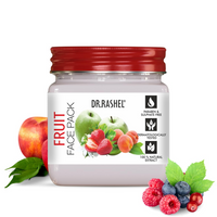 DR.RASHEL Fruit Face Pack for Glowing Skin, Oil Control, Acne, Pimples, Detan, Blemishes, Pigmentation & Brightening, Face Cleansing for Face & Body (380 Ml)