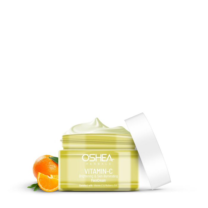 Oshea Herbals Brightening & Skin Illuminating Face Cream For All Skin Types | Hydrates, Fades Age Spots & Refines Texture| Enriched with Mulberry Extract & Vitamin C - 50 g