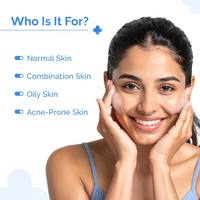 The Derma Co Sali-Cinamide Anti-Acne Face Wash with 2% Salicylic Acid & 2% Niacinamide - 80 ml | Clears Acne & Marks | Removes Excess Oil