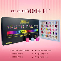 SHILLS PROFESSIONAL TRUTTI FRUTTI GEL POLISH 60 COLOURS ( 5 PCS FREE )-VONDH