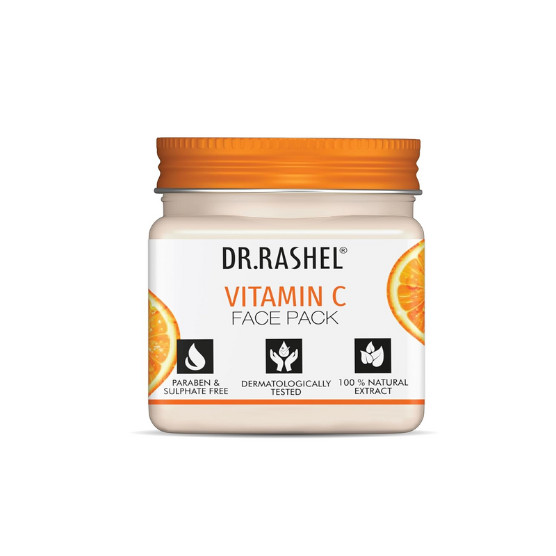 DR.RASHEL Vitamin C Face Pack 45ML | Brightening & Anti-Aging Face Pack with Vitamin C & Hyaluronic Acid | Even Skin Tone & Radiant Glow | For Healthy & Revitalized Skin