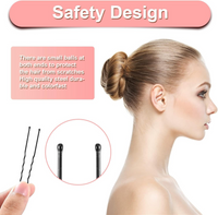 AZAM PREMIUM QUALITY BLACK JUDA HAIR PINS 60MM