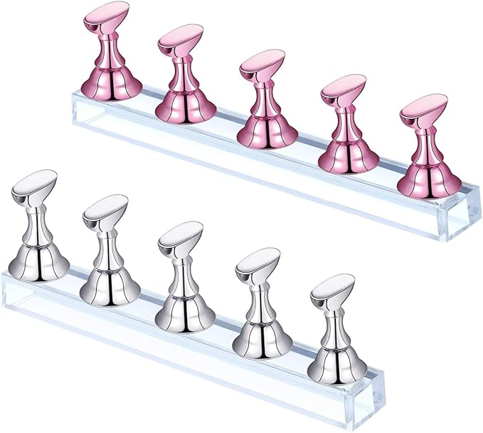 SHILLS PROFESSIONAL MAGNETIC NAIL STAND SILVER ( 5 PCS )