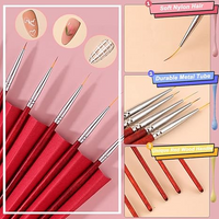 SHILLS PROFESSIONAL WOODEN BRUSH LINER 5PCS SET
