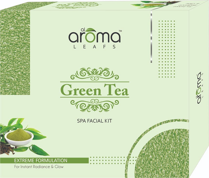 Aroma Leafs Green Tea Spa White Beauty Facial Glo Radiance Lotion Cream Tan Remover Control for Kit Extreme Formulation Instant Radiance Glow Improves skin Completion For Women & Men - 290GM