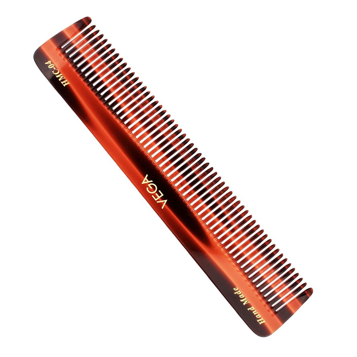 Vega Handcrafted Graduated Dressing Comb for Men & Women, Detangling, Daily Grooming | Made from Cellulose Acetate Non-petroleum Based Material from Plant, (India's No.1* Hair Comb Brand, HMC-04)