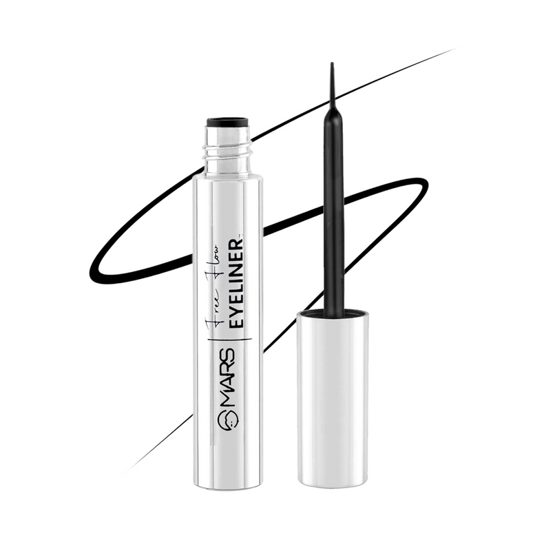 MARS FREE FLOW EYELINER WITH DEMI MATTE FINISH LONG LASTING