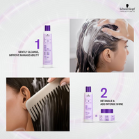 Schwarzkopf Professional Bonacure Frizz Away Shampoo For Men & Women | Anti-Frizz & Smoothing Formula with Babassu Oil | Tames Unruly Hair & Enhances Shine (250ml)
