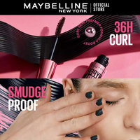 Maybelline New York Hypercurl Mascara,Highly Pigmented Colour, Long-lasting, Washable, Black 9.2ml
