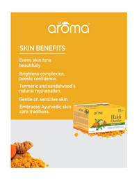 AROMA Haldi Chandan Bleach Cream With Anti Bacterial Properties, Lighten Skin Tone, Improve Skin Texture, 300g
