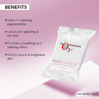 O3+ Bridal Facial Kit for Radiant & Glowing Skin with Hyaluronic Acid, Glycolic Acid and Niacinamide - Ideal for All Skin Types (60g+69ml)
