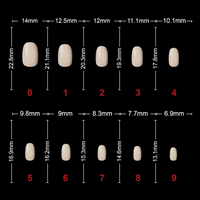 SHILLS Professional Soft Gel Short Oval Tip-PT23-NATURAL