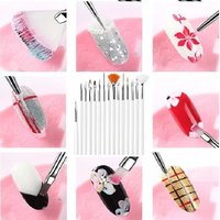 SHILLS PROFESSIONAL SHILLS RAINBOW ACRYLIC BRUSH