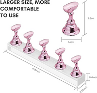 SHILLS PROFESSIONAL MAGNETIC NAIL STAND SILVER ( 5 PCS )