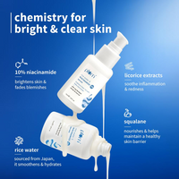 Plum 10% Niacinamide Serum with Rice Water | Provides Clear, Glowing & Brightening Skin | for Acne Prone, Combination, Oily & Sensitive Skin | Oil Control & Anti Acne Face Serum for Women & Men | 15ml