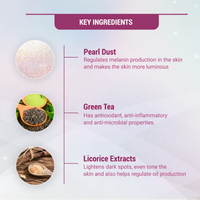 Lotus Herbals Radiant Pearl Cellular 4 in 1 Facial Kit | For Deep Cleaning | With Pearl Extracts & Green Tea | 4x37g