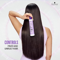 Schwarzkopf Professional Bonacure Frizz Away Shampoo For Men & Women | Anti-Frizz & Smoothing Formula with Babassu Oil | Tames Unruly Hair & Enhances Shine (250ml)