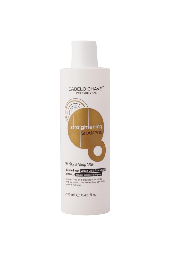 CABELO CHAVE PROFESSIONAL Hair Straightening Shampoo – 250ml | Smooth, Frizz-Free & Manageable Hair | For Men & Women | All Hair Types