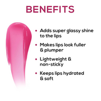 RENEE HOT LIPS LIP GLOSS PINK ULTRA SHINY RICH IN VITAMIN E
