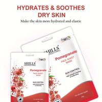 SHILLS PROFESSIONAL POMEGRANATE FACE SHEET MASK SUN CONTROL