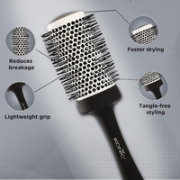Ikonic Professional Blow Dry Hair Brush with Ionic Techonology for Frizz-Free Styling, Curling, Volumizing & Waves for Women & Men, All Hair Types,...