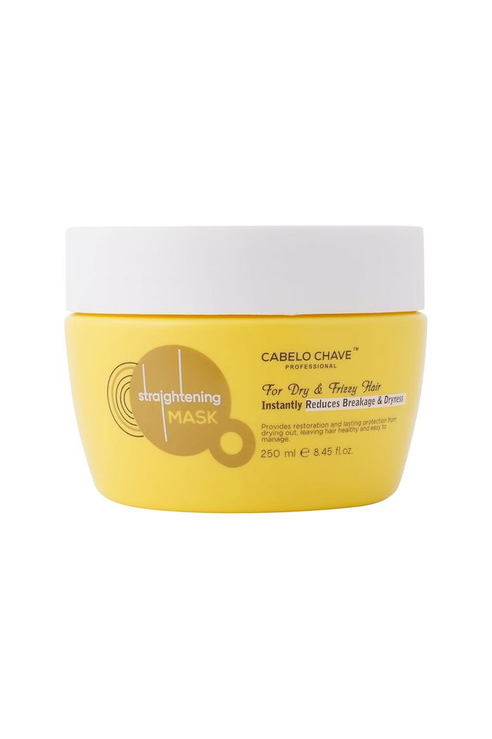 CABELO CHAVE PROFESSIONAL Straightening Hair Mask – 250ml | Smooth, Frizz-Free & Hydrated Hair | Reduce Breakage