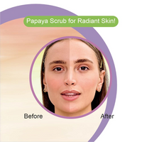DR.RASHEL Papaya Scrub For Face & Body (380 ML) | All Skin |Cleanser For Deep Exfoliation | Dead Skin Remover| Tan Removal | Blackhead Remover
