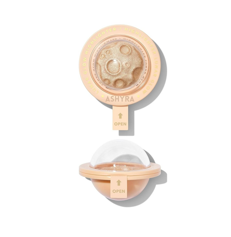 Lunar Glow Highlighter Face Highlighter Multichrome Glitter Shimmer Highlighter Makeup Eye Face Body Highlighter Illuminator, Silky Creamy (Tea Cake)
