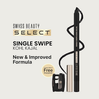 SWISS BEAUTY SELECT SINGLE SWIPE KOHL KAJAL WITH SHARPNER INSIDE-RAVEN BLACK