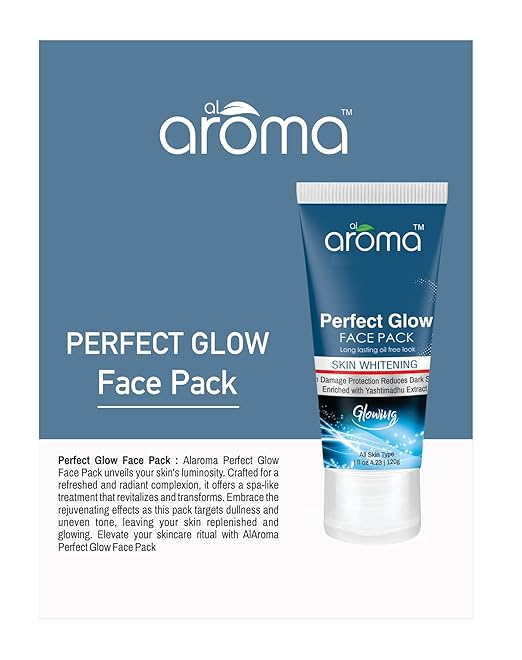 AROMA LEAFS PERFECT GLOW FACE PACK SKIN WHITENING 120G