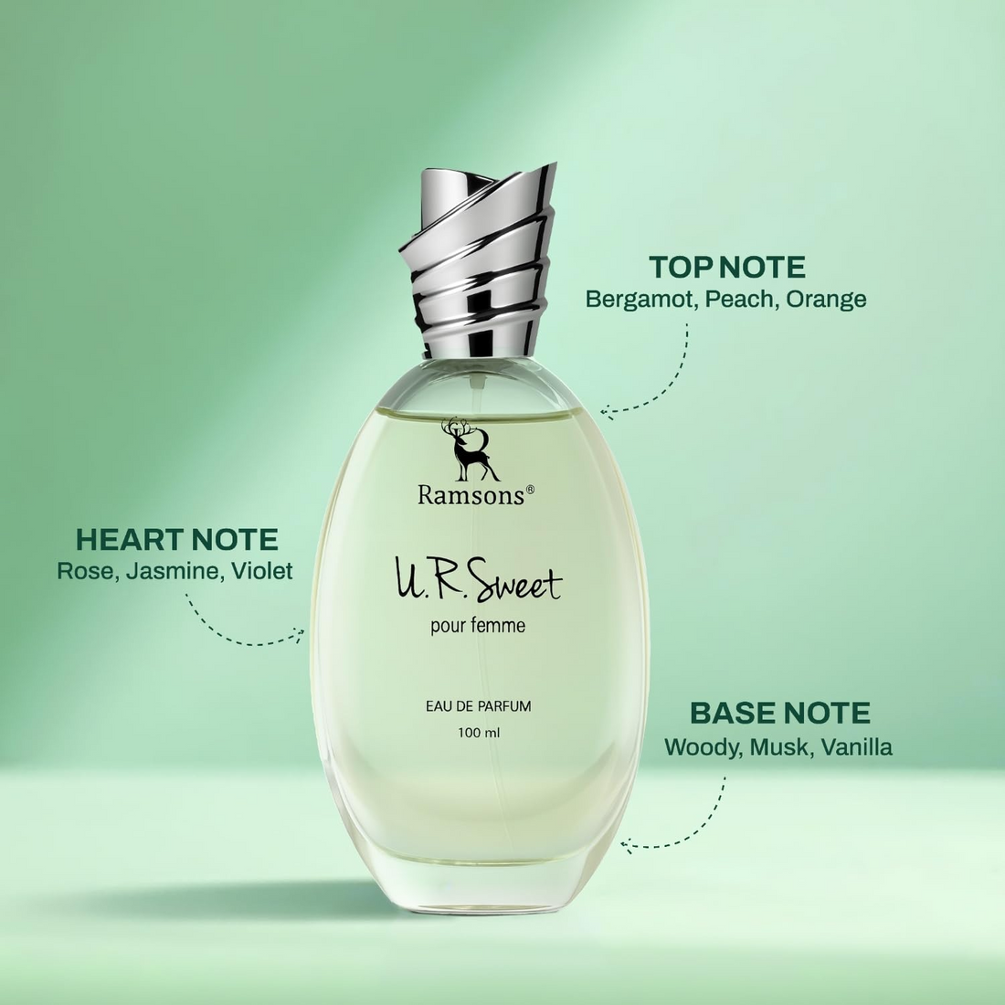 RAMSONS U R SWEET POUR FEMME EAU DE PARFUM 100ML