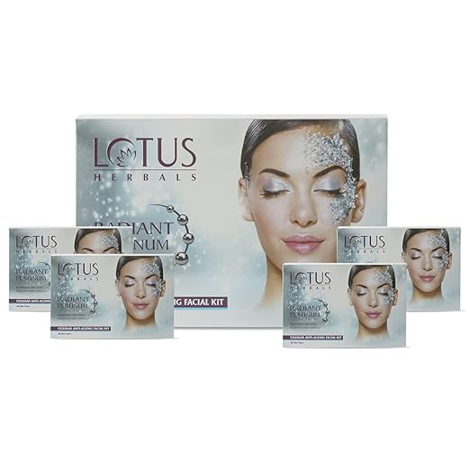 LOTUS HERBALS RADIANT PLATINUM CELLULAR ANTI-AGEING FACIAL KIT