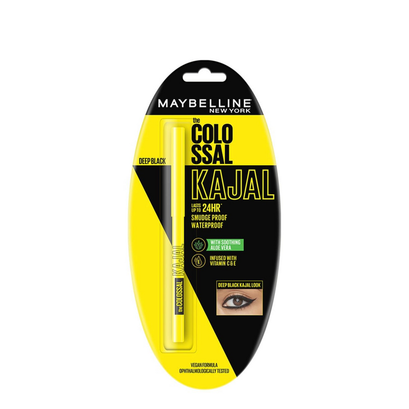 MAYBELLINE THE COLO SSAL KAJAL 24HR SMUDGE PROOF WATERPROOF-DEEP BLACK