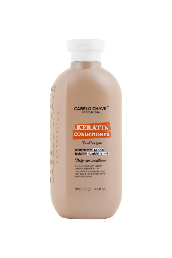 CABELO CHAVE PROFESSIONAL Keratin Hair Conditioner | With Keratin Protein | Instantly Nourishes & Smoothens Hair | Daily Care Conditioner for Strong, Frizz-Free Hair | For Men & Women | 300ml