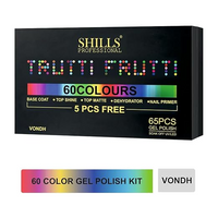SHILLS PROFESSIONAL TRUTTI FRUTTI GEL POLISH 60 COLOURS ( 5 PCS FREE )-VONDH