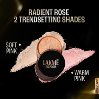LAKME Forever Matte Face Powder, Matte Finish, Oil Cointrol, for rosy glow, Warm Pink, 40g