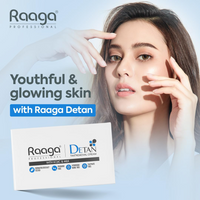 Raaga Professional DeTan Tan Removal Cream | Kojic & Milk | Reduces Tan, Dark Spots & Dullness | Dermatologically Tested, Peroxide & Sulphate Free - 72 g (12 g × 6)