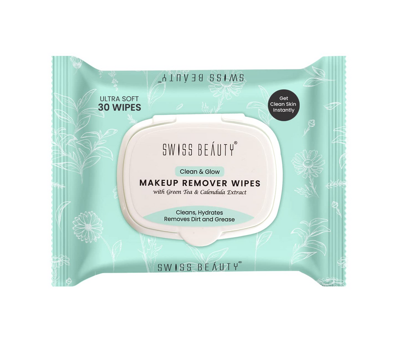 SWISS BEAUTY CLEAN & GLOW MAKEUP REMOVER WIPES