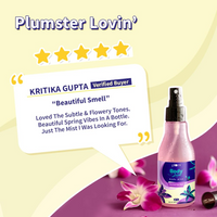Plum BodyLovin' Orchid-You-Not Body Mist | Long Lasting Fresh Floral Fragrance For Women With Red Apple, Freesia & Musk | High On Fun | Travel-Friendly Perfume Body Spray 150 ml