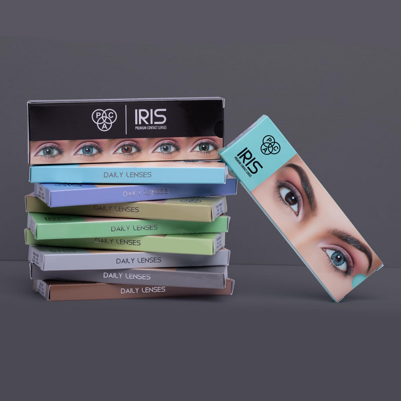 PAC IRIS PREMIUM CONTACT LANSES-BLUE ( 5 PAIRS )