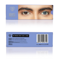 PAC IRIS PREMIUM CONTACT LANSES-BLUE ( 5 PAIRS )